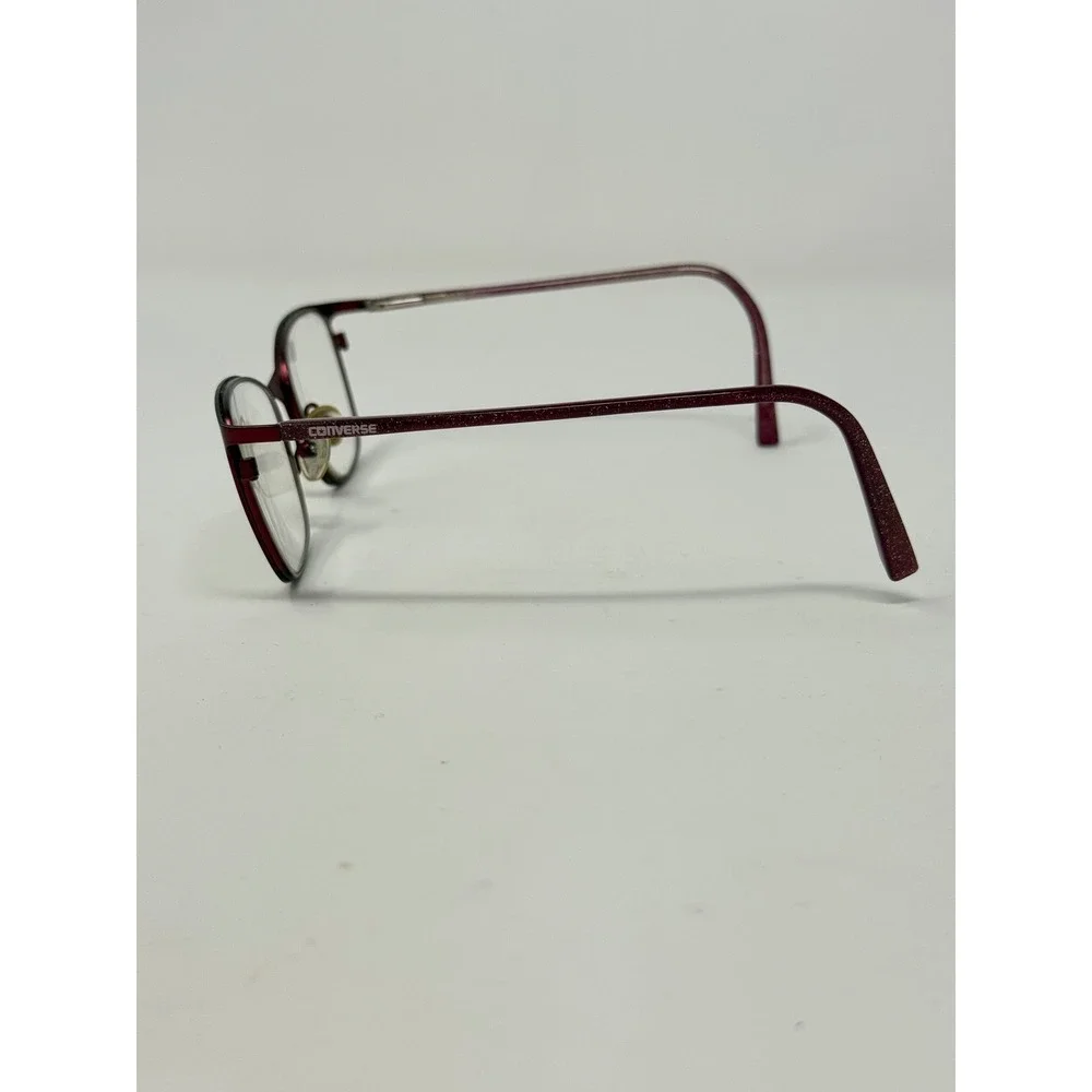 Converse Eyeglasses Metallic Burgundy Glitter Temple Rectangular Frames only